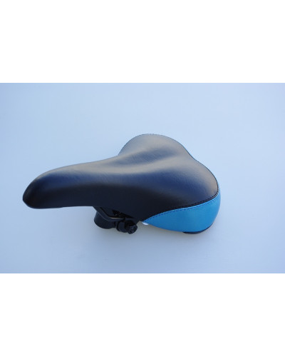 Седло 6015 MTB 265*170mm, пластиковый бампер,черносинее