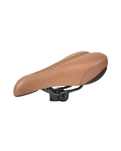 Седло DS-2498 MTB 260*160mm, 600гр,комфорт,пружины,коричневый