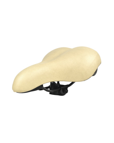Седло KS-9046 MTB 250*200mm,комфорт,эластомер,380гр,кремовое