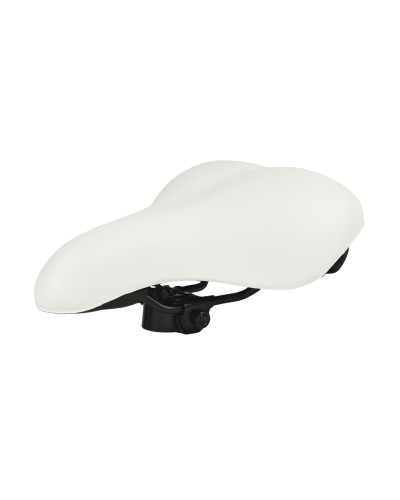 Седло KS-9056 MTB 260*205mm,суперкомфорт,эластомер,760гр,белое