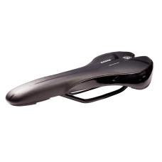 Седло ZEUS Z-1010 MTB Sport 280x143mmmm,рельсы сталь,анатомическое,черное,293гр
