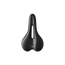 Седло ZEUS Z-6101 MTB Sport 275x155mm,рельсы сталь,анатомическое,черно-белое,285гр