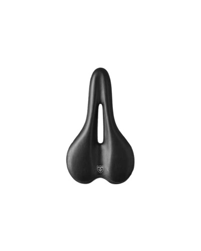 Седло ZEUS Z-6101 MTB Sport 275x155mm,рельсы сталь,анатомическое,черно-белое,285гр