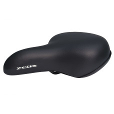 Седло ZEUS Z-9050 City Bike 245x205mm,рельсы сталь,черное,520гр
