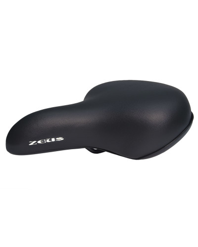 Седло ZEUS Z-9050 City Bike 245x205mm,рельсы сталь,черное,520гр