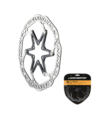 Диск тормозной JAGWIRE Pro LR1 DCR021, 160мм, 6 болтов, ал./сталь, вес 105г
