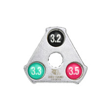 Спицевой ключ BikeHand YC-1A, треугольный, 3,2-3,3-3,5
