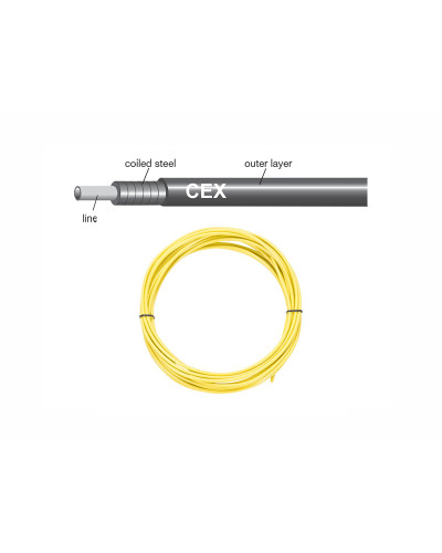 JAGWIRE Троса рубашка 5мм CEX со смазкой 9 м, жёлтая, с заглушками