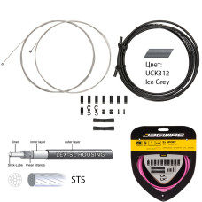 JAGWIRE Тросы с оболочками для переключателей комплект 2x Sport Shift, серый