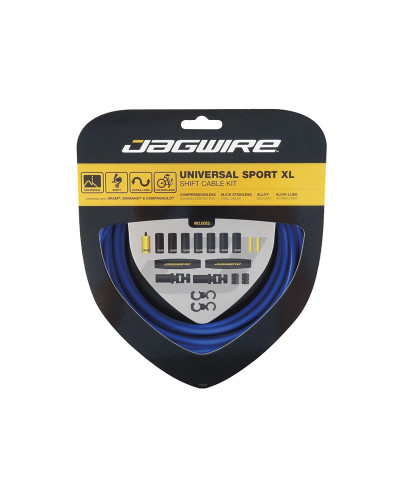 JAGWIRE Тросы с оболочками для переключателей длинные комплект Universal Sport Shift XL, синий