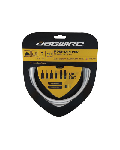 JAGWIRE Тросы тормозные комплект Mountain Pro Brake, с пятислойной усиленной оболочкой, белый