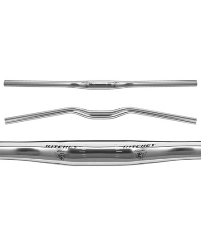 RITCHEY Руль MTN CLASSIC FLAT, D: 31,8 х L:660 мм, изгиб 10° назад, алюминий 6061, серебристый с лог
