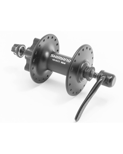 SHIMANO Втулка передняя HB-M475 ALIVIO, 32Н, под диск (6 болтов), OLD:100мм, ось:108мм, чёрная, б/уп