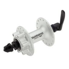 SHIMANO Втулка передняя HB-M475 ALIVIO, 32Н, под диск (6 болтов), OLD:100мм, ось:108мм, серебристая,