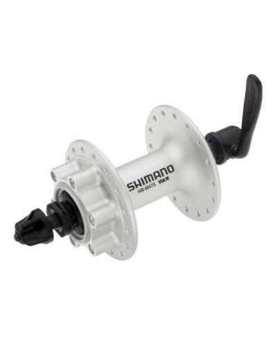 SHIMANO Втулка передняя HB-M475 ALIVIO, 32Н, под диск (6 болтов), OLD:100мм, ось:108мм, серебристая,