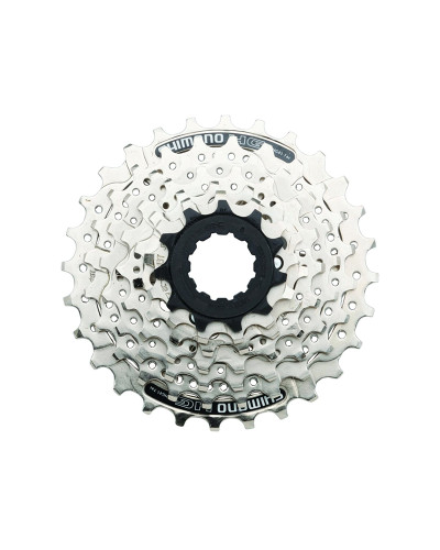 SHIMANO Кассета CS-HG41-7 ALTUS 7 скоростей, 11-13-15-18-21-24-28T серебристая, б/уп.