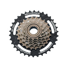 SHIMANO трещотка MF-TZ30 TOURNEY, 6 скоростей, 14-16-18-21-24-34Т, коричневая, б/упак.