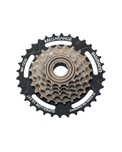 SHIMANO трещотка MF-TZ30 TOURNEY, 6 скоростей, 14-16-18-21-24-34Т, коричневая, б/упак.