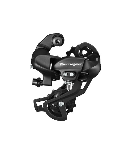 SHIMANO Переключатель задний RD-TX800 TOURNEY, 7/8 передач крепление на петух, чёрный