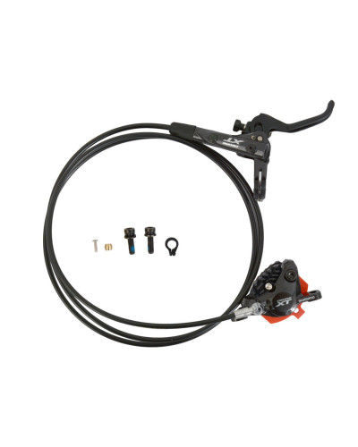 Тормоз диск. Shimano, M8000, BL(прав)/BR(задн), без адапт, пласт. кол. с радиат, 1700мм
