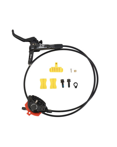 Тормоз диск. Shimano, M8000, BL(лев)/BR(пер), без адапт., пласт. кол. с радиат, 1000мм