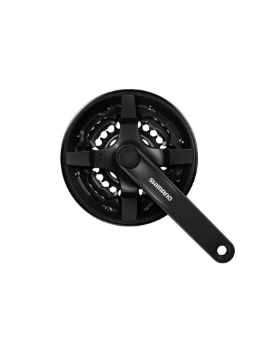 SHIMANO Система FC-TY301, 170мм, 42/34/24T, под квадрат, с защитой, под 6-8 ск., чёр., без уп.