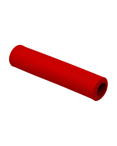 Грипсы KLS SILICA 130мм, силикон, красный