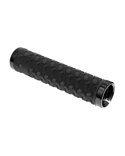 Грипсы KLS POISON 135мм, 2 грипстопа, пластиковые заглушки, черный