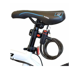 Замок тросовый под ключ С187, 12х1200мм, c креплением на подседельный штырь /уп 50/100/ (10511010/14