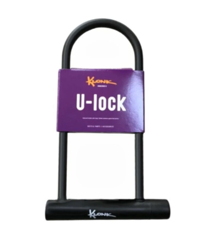 Замок противоугонный, U-LOCK 180 х 245 мм, в пластик. оболочке, 2 ключа, KLONK, 10390, блистер (черн