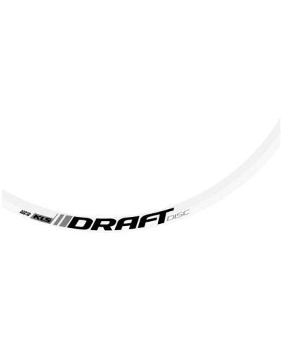 Обод KLS DRAFT DSC, 28" (622x19), двойной, 32 отв., FV, пистонир. диск. торм. белый