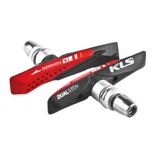 Колодки тормозные для V-brake KLS DUALSTOP V-02, 72 мм.