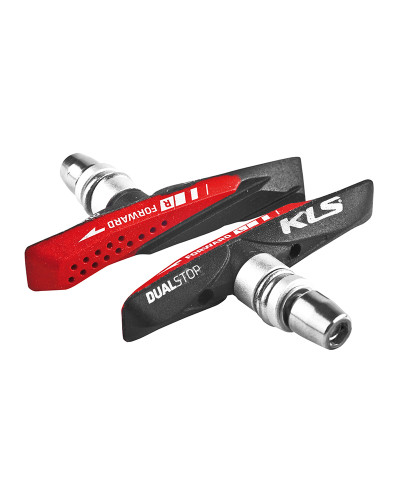 Колодки тормозные для V-brake KLS DUALSTOP V-02, 72 мм.
