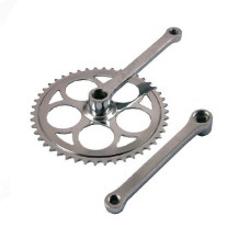 Система шатунов с одной звездой на 44 зуба, под квадрат, длинна шатуна 170 мм. , 9/16", сталь, YP-10