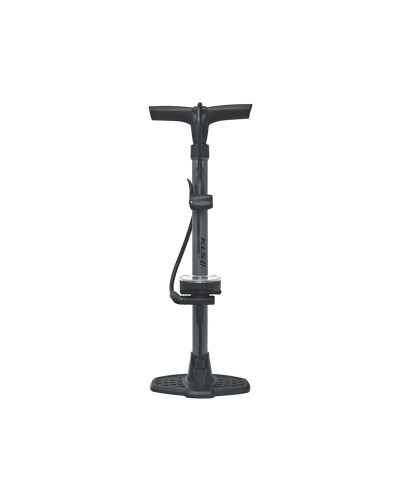 Насос ручной напольный TWISTER PRO, пластик, двойная головка под Presta/Schrader/Dunlop, 3,5" припод