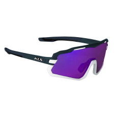 Очки KLS Cyclone HF sky blue спортивные, монолинза в полуоправе, вентиляционные отверстия, гидрофобн