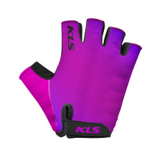 Перчатки KLS FACTOR PURPLE XS, лёгкие из лайкры, нескользящая ладонь с вставками из пены