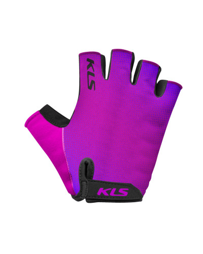 Перчатки KLS FACTOR PURPLE XS, лёгкие из лайкры, нескользящая ладонь с вставками из пены