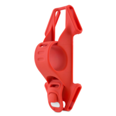 Держатель для смартфона 07-180011 силиконовый на руль универсальн. 4.0'-6.5' BIKE TIE 2 красный BONE