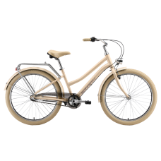 Велосипед Stark'25 Comfort Lady 26 персиковый матовый/Светло-лиловый S/14.5"