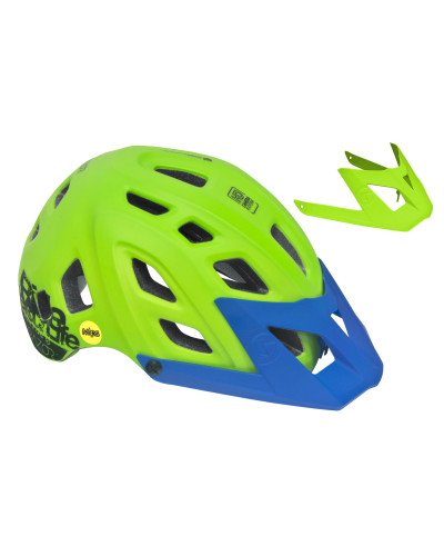 Шлем RAZOR MIPS Lime Green, S/M, 23 отверстия, платформа для камеры, дополнительный козырёк, система