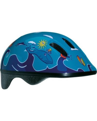 BELLELLI Шлем детский Сине-голубой с дельфинами, М (52-57cm)