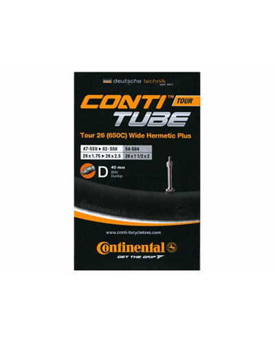 Continental Камера Tour 26" (650C) wide Hermetic Plus, 47-559 / 62-559, D40