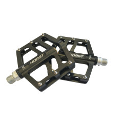 Педали алюминий H52 с 3 промподшипниками черные Horst             