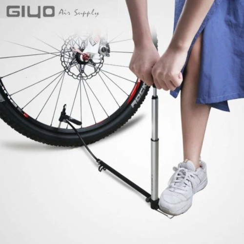 Насос для велосипеда c манометром телескопический GIYO GM-821