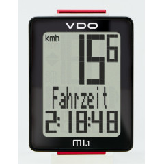 Велокомпьютер VDO M1.1 WL беспроводной 3-строчный дисплей черно-белый