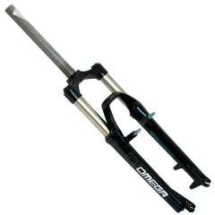 Вилка амортизационная 26" RST OMEGA T 100мм пружина эластомер V+D черная