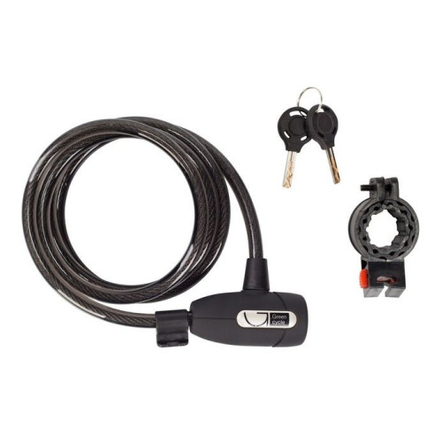 Замок вело Green Cycle GLK-220 10x1500 мм