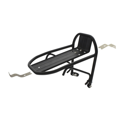 Багажник передний 24-28" до 5кг крепление к V-брейк черный