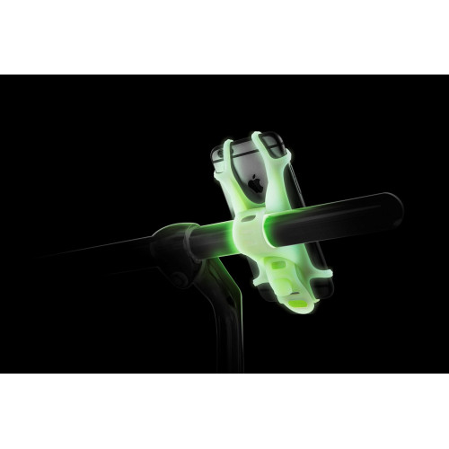 Держатель для смартфона силиконовый на руль BIKE TIE люминисцентный BONE                                            